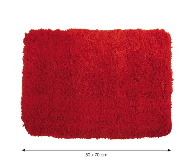 Alfombrilla De Microfibra, Rojo - Msv para Baño Seguro