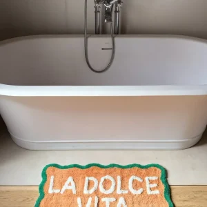 Premium Absorbente Alfombra De Baño Diseño "Dolce Vita"