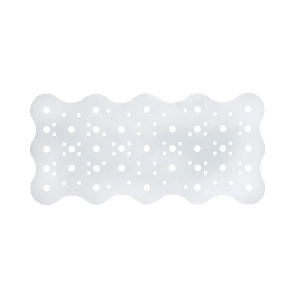 Premium Absorbente Alfombrilla antideslizante para ducha o bañera en PVC blanco cm 72x34