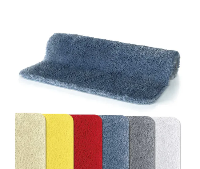 Spirella Colección Refinado , Alfombrilla De Baño , 100% Poliéster Y Microfibra, Azul para Baño Seguro