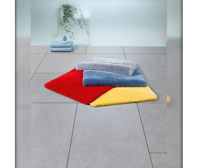 Spirella Colección Refinado , Alfombrilla De Baño , 100% Poliéster Y Microfibra, Azul para Baño Seguro