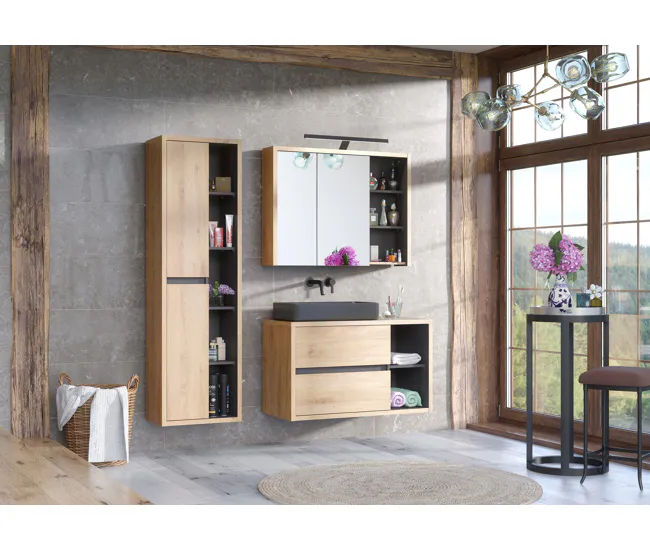 Armario Alto DEVON HC50 2D 50x33x170 Beige