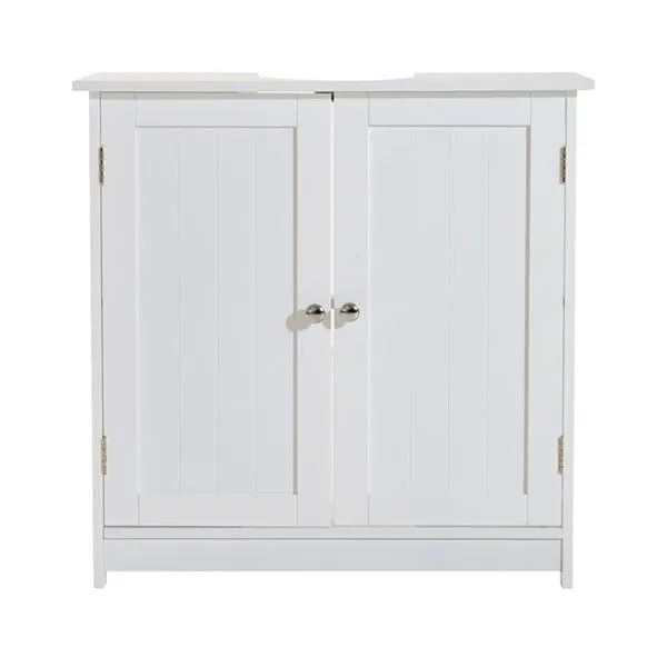 Armario para debajo del lavabo blanco 60x60x30 cm con Espejo Aumentado