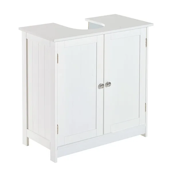 Armario para debajo del lavabo blanco 60x60x30 cm con Espejo Aumentado