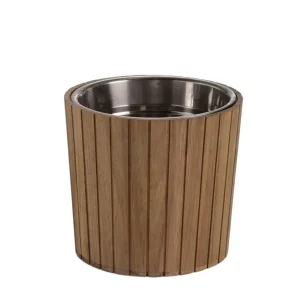 CUBITERA ACACIA/INOX 21:5X19:5CM