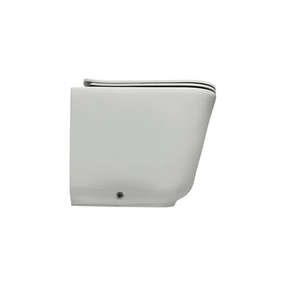 Inodoro empotrado sin brida 54x35 cm colección Tribeca Kerasan con asiento de cierre delicado