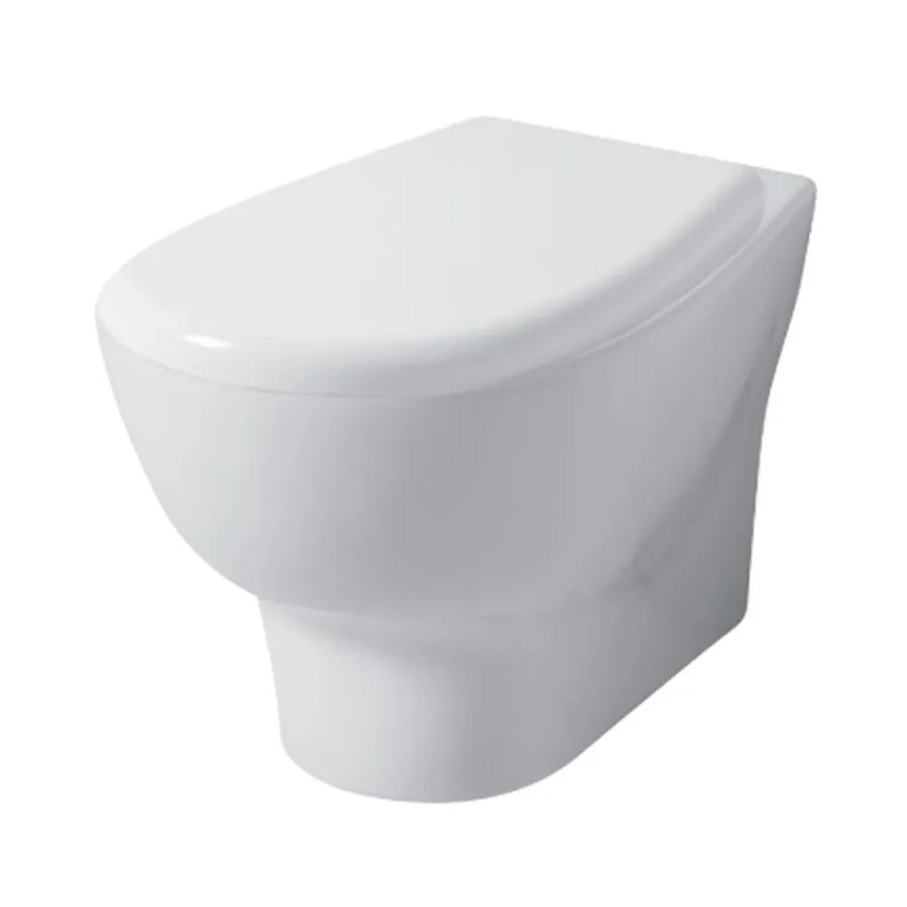 Inodoro suspendido serie Touch 54 cm con asiento de cierre tierno Disegno Ceramica
