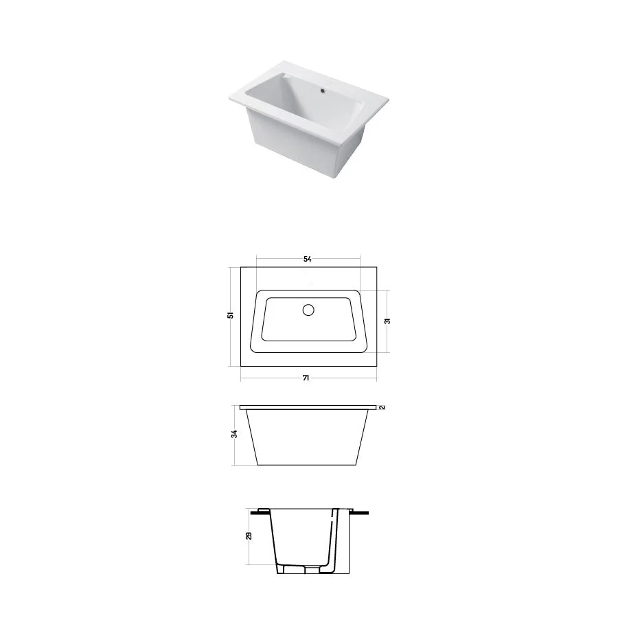 Lavabo de interior para apoyo o empotrar en cerámica blanca resplandeciente 71x51cm Disegno-Ceramica con Ganchos para Toallas