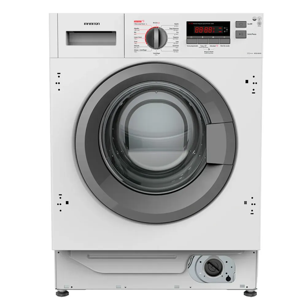 Lavadora/secadora Infiniton WSD-B695 8kg/6kg 1400 rpm 16 programas blanco 82,5 cm
