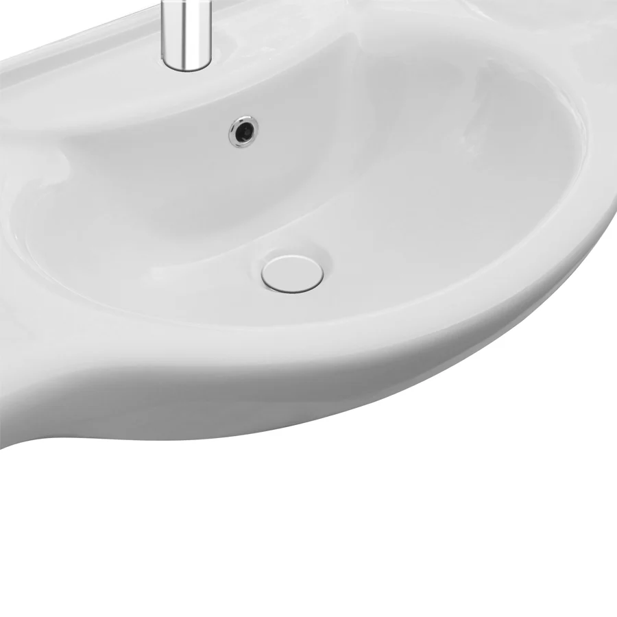 Mobile bagno "Cute" truciolare idrorepellente Colore bianco pino spazzolato