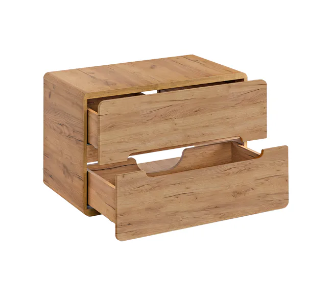 Mueble bajo lavabo 80cm encimera Arun Madera | Impermeable | Fácil Limpieza
