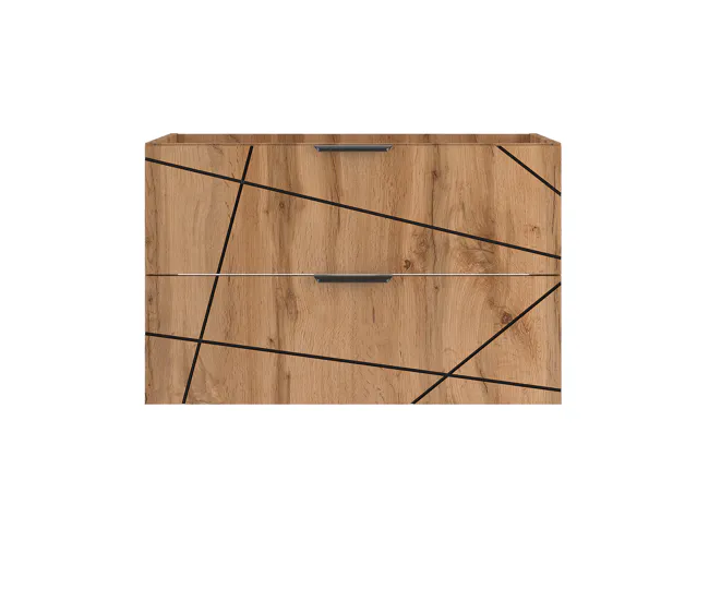 Mueble bajo lavabo 80cm Teren Madera con Cajón con Cerradura