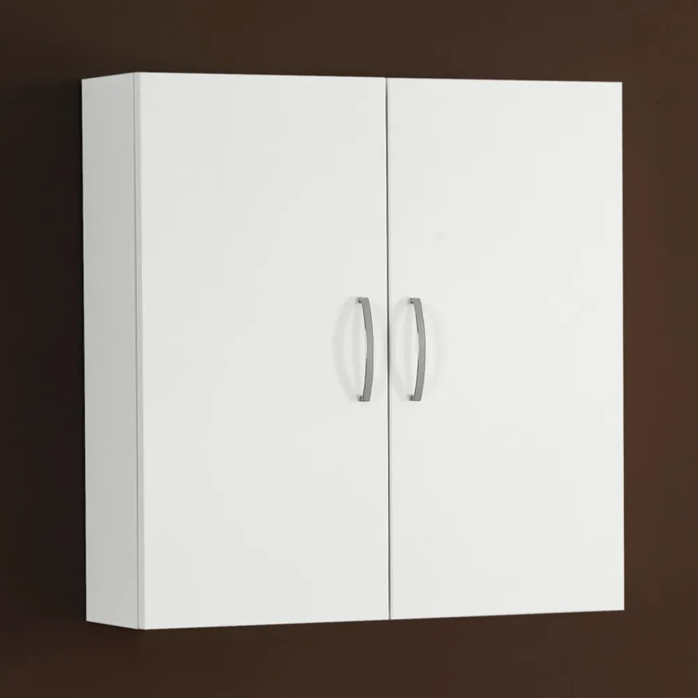 Mueble de baño colgante 2 puertas 70x71x20 cm lacado radiante blanco