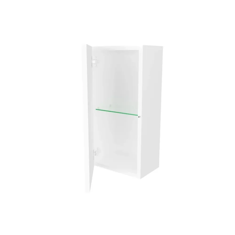 Mueble colgante de baño Cubi&Co 1 puerta cm 25x50h - Blanco mate
