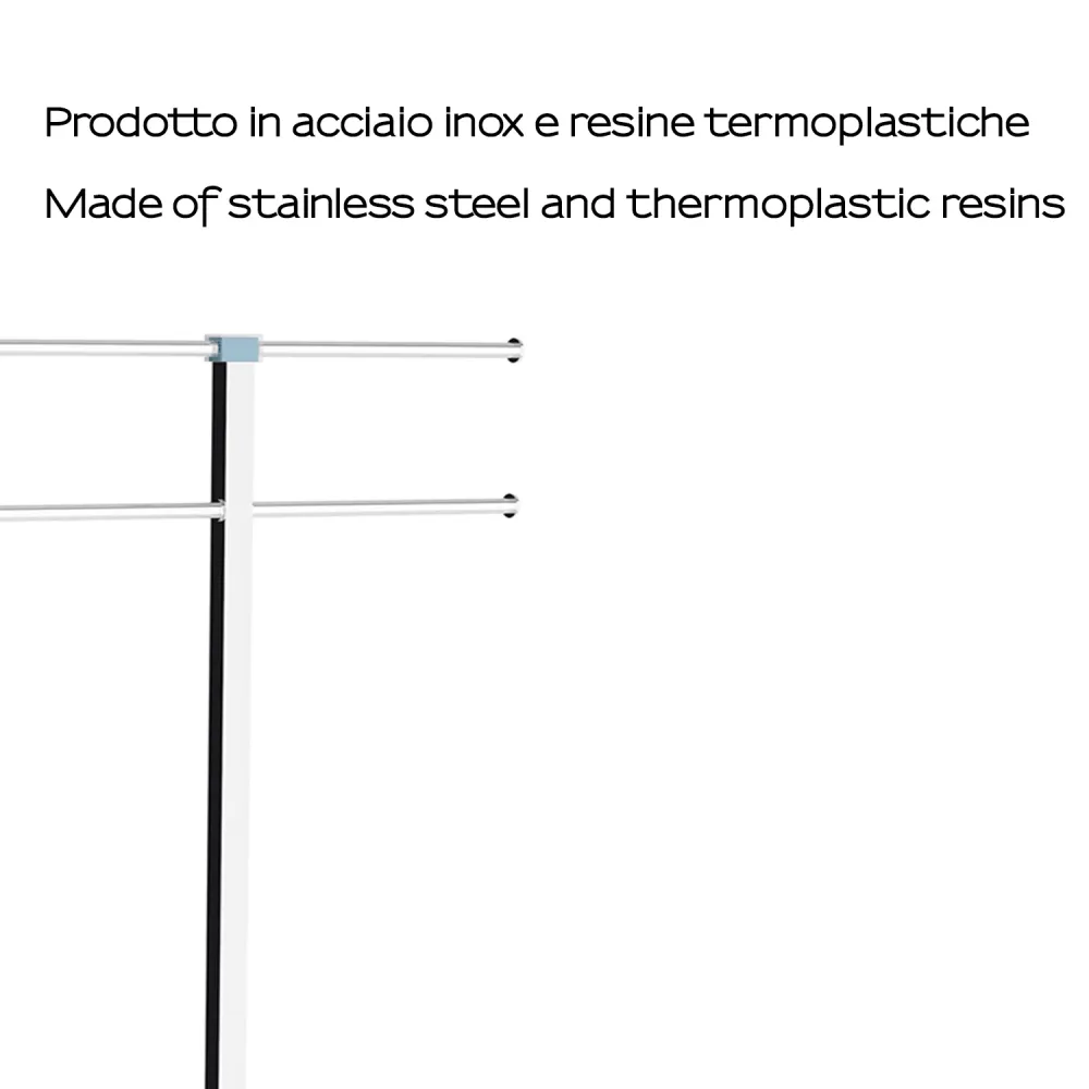 Piantana porta asciugamani Acciaio Inox Gedy di Arcoíris - Celeste