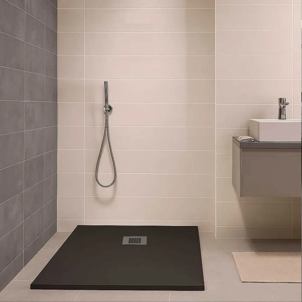 Piatto doccia qualità Selecto Elite Evo 70x140 mineralmarmo colore Antracite superficie Antibatterica