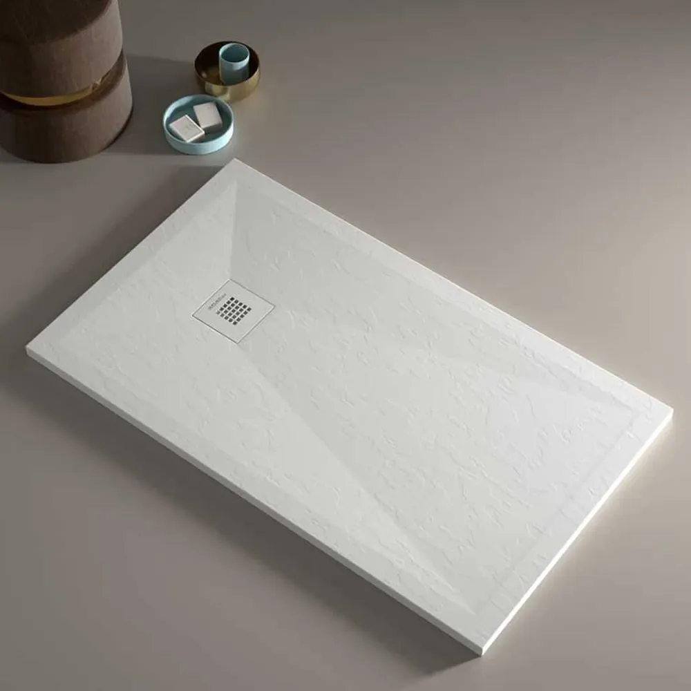 Piatto doccia resina modello Plus 80x130cm bianco ardesia