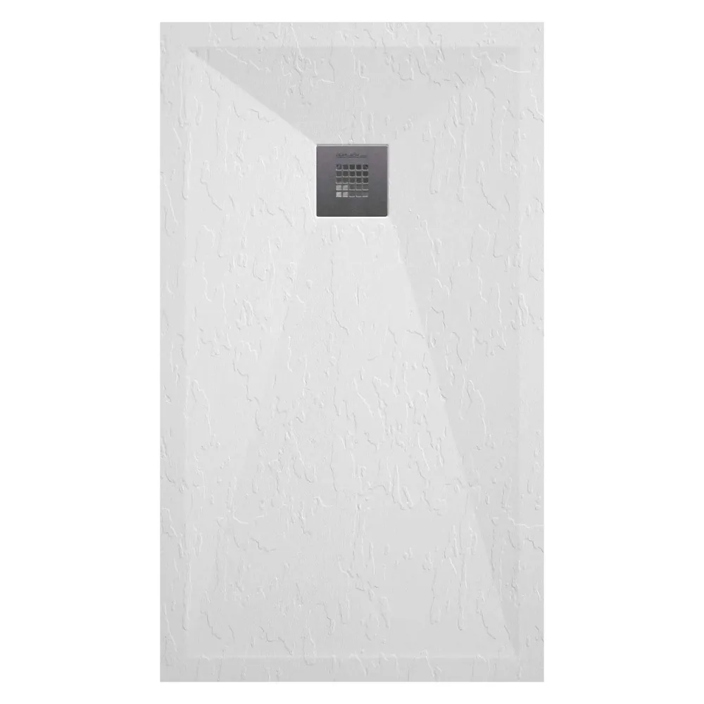 Piatto doccia resina modello Plus 80x140cm bianco ardesia