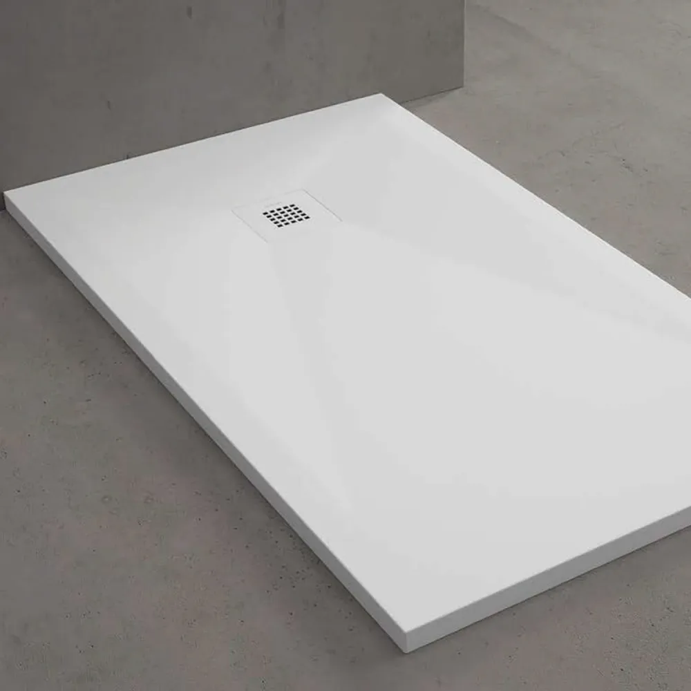 Piatto doccia resina modello Plus 80x160cm bianco ardesia