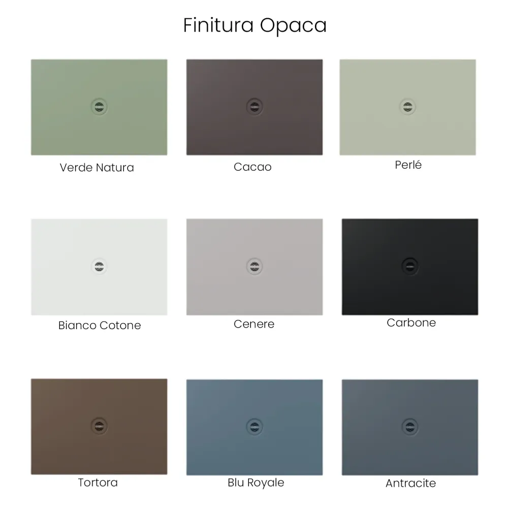 Piatto doccia rettangolare ceramica modello SoloDue cm 130x70 nero lucido