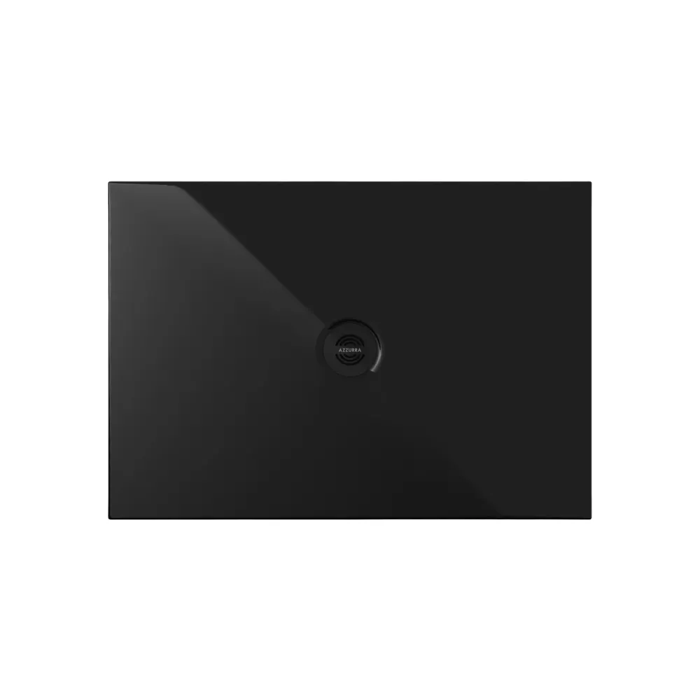 Piatto doccia rettangolare ceramica modello SoloDue cm 130x70 nero lucido