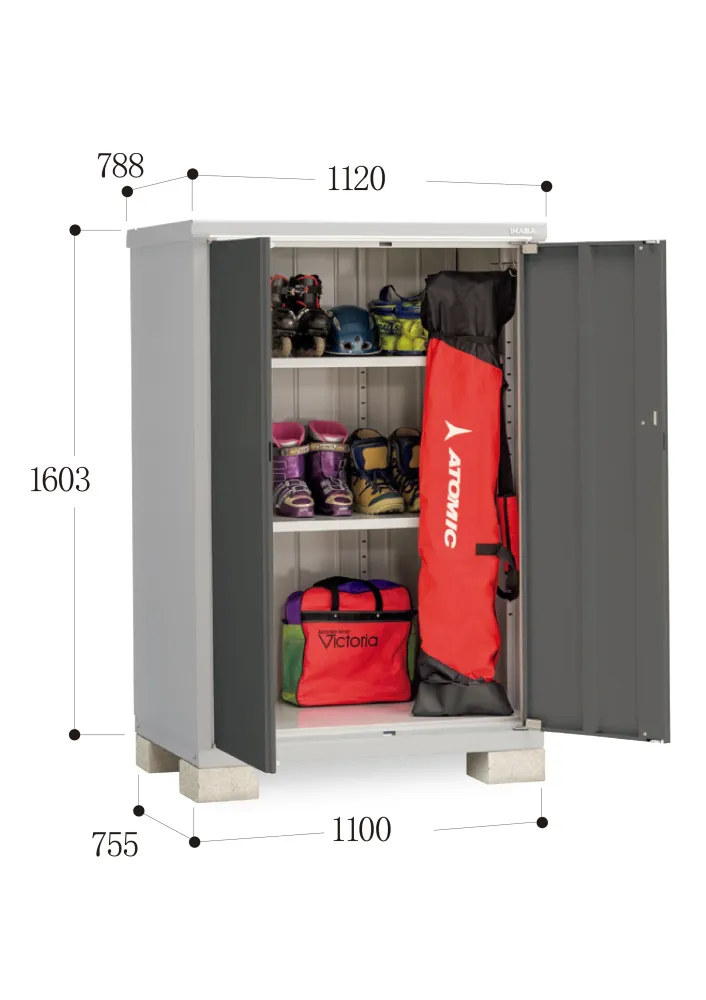 *Pre-order* Inaba Outdoor Storage BJX-117D (W1120XD788XH1603mm)1.415m3