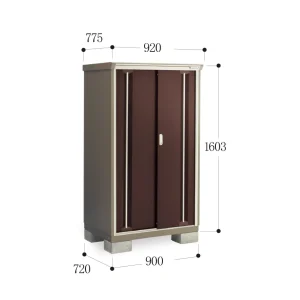 *Pre-order* Inaba Outdoor Storage Cabinets KMW-097D (W920xD775xH1603mm) 1.143m3