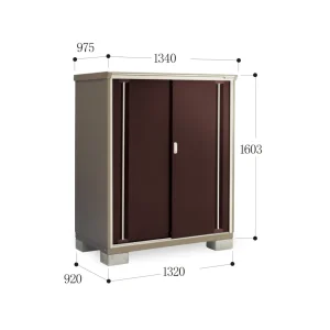 *Pre-order* Inaba Outdoor Storage Cabinets KMW-139D (W1340xD975xH1603mm) 2.094m3