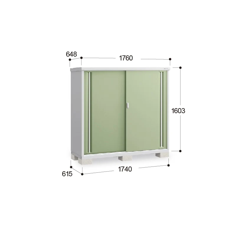 *Pre-order* Inaba Outdoor Storage MJX-176D (W1760xD648xH1603mm) 1.828m3