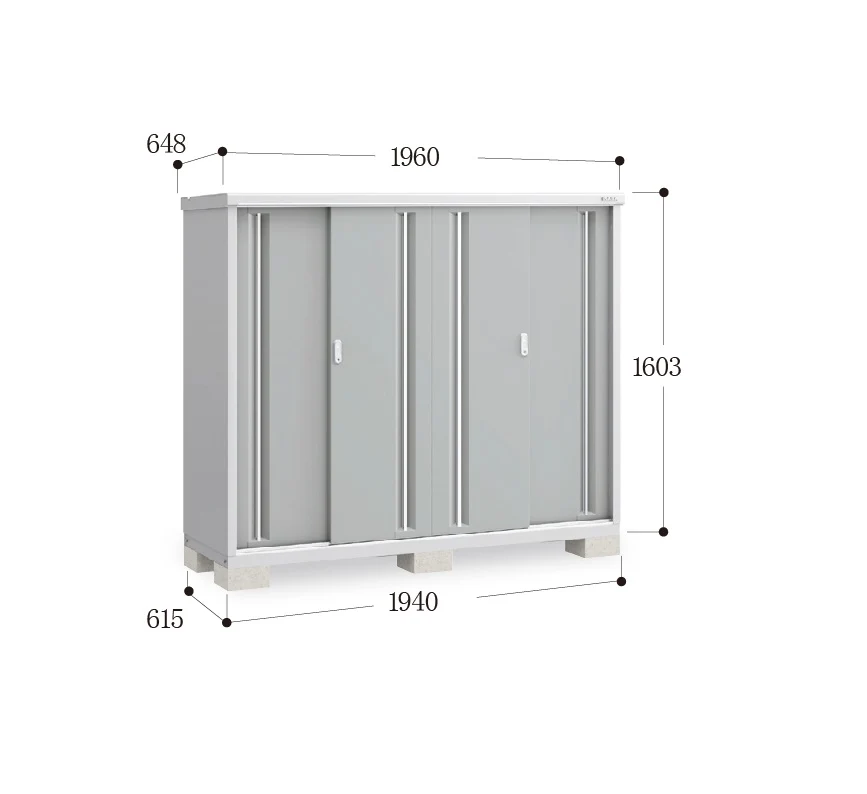 *Pre-order* Inaba Outdoor Storage MJX-196D (W1960xD648xH1603mm) 2.036m3