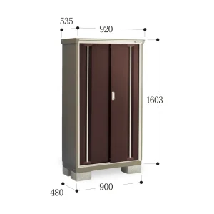 *Pre-order* Outdoor Storage Cabinets Inaba KMW-095D (W920xD535xH1603mm) 0.789m3