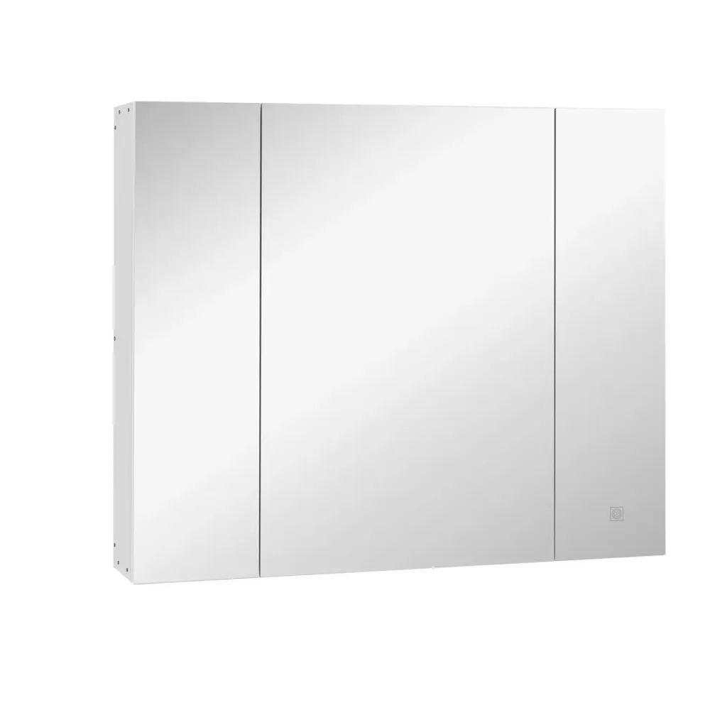 Resistente la Humedad Armario de baño Chakra Kleankin con luz LED blanco 75x90x15 cm