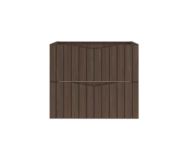 Tocador con Espejo Mueble bajo lavabo 60cm Siena madera y negro