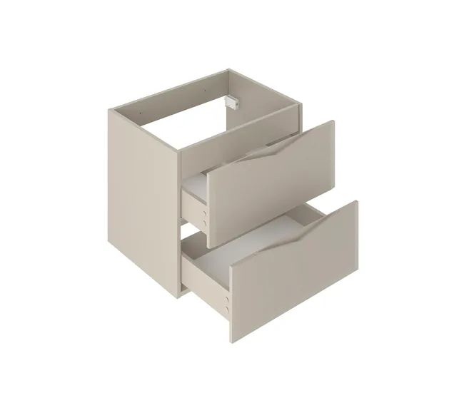 Tocador con Espejo Mueble bajo lavabo 140cm 2 compartimientos encimera Ellie Cachemira