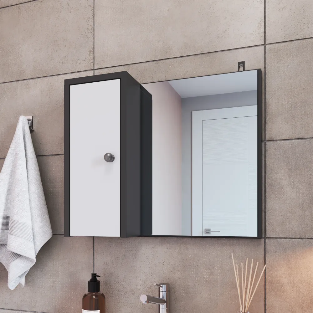 Dispensador de Jabón Botiquín Para Baño Con Espejo Altaír