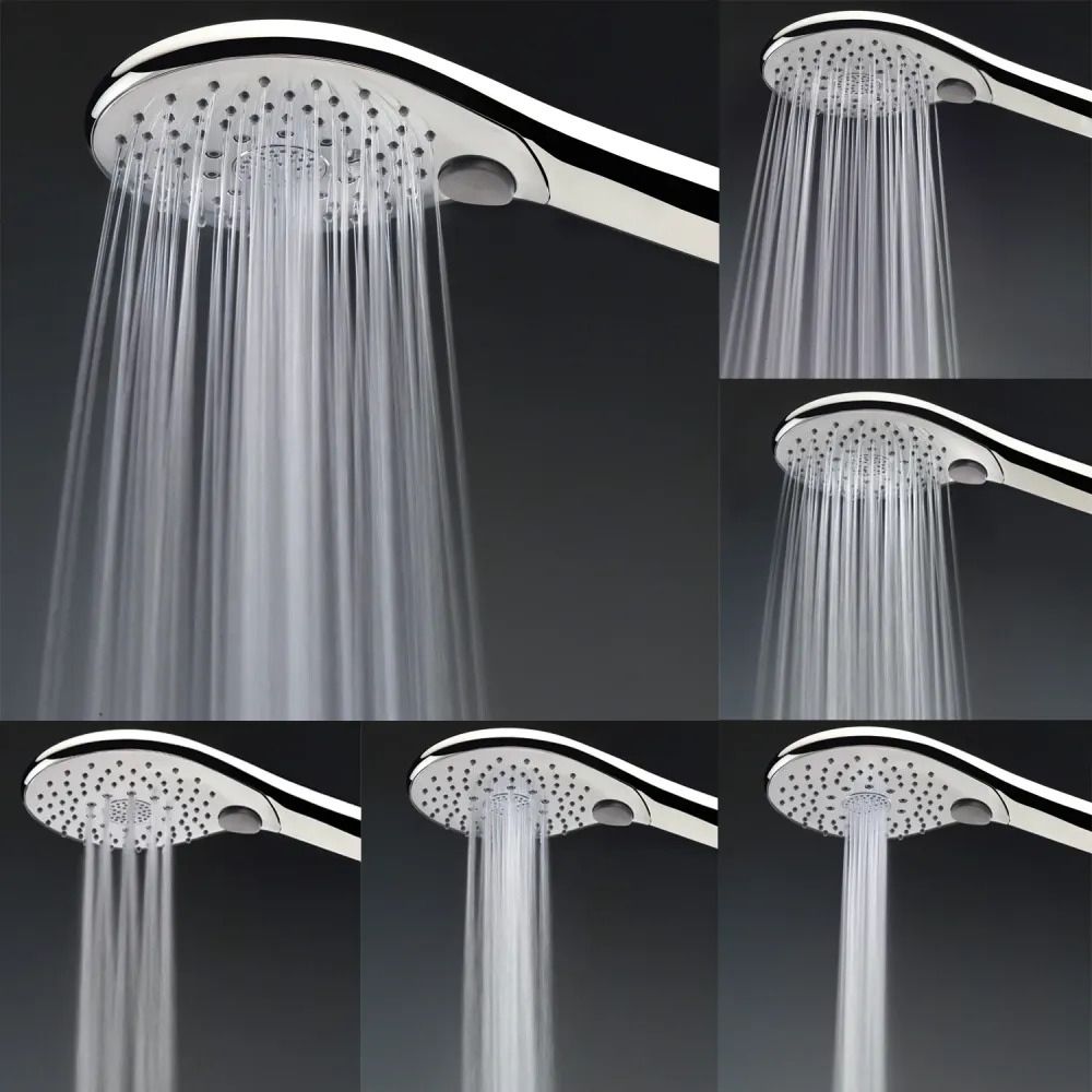 Ducha ABS cromado 6 chorros Bossini Syncronia diámetro 120 mm
