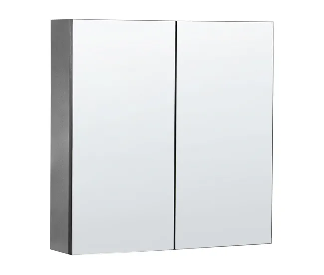 Mueble de baño LED negro con espejo 60 x 60 cm NAVARRA para Baño Moderno