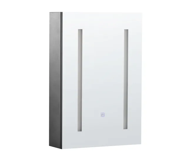 Resistente al Agua Mueble de baño LED negro con espejo 40 x 60 cm CAMERON