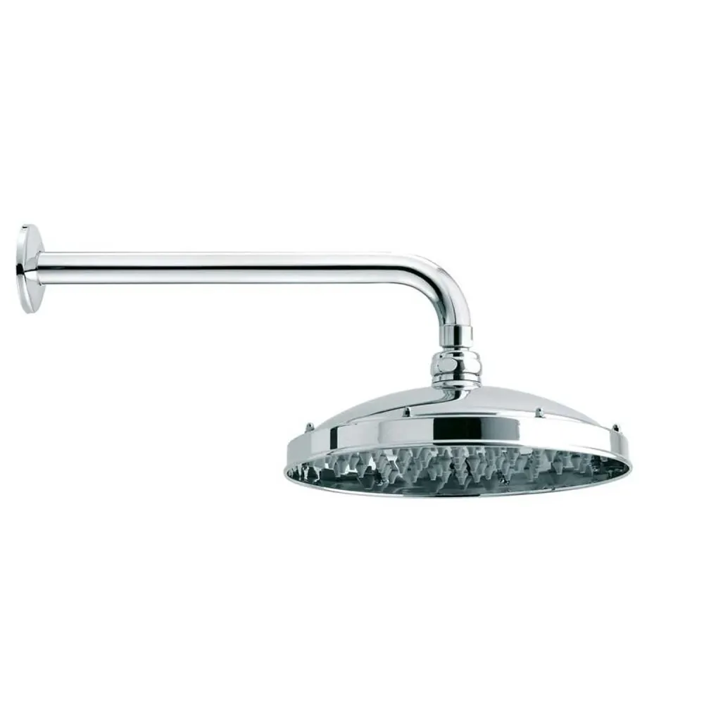 Soffione doccia tondo ottone cromato Bossini Retrò Antikal diametro 230 mm