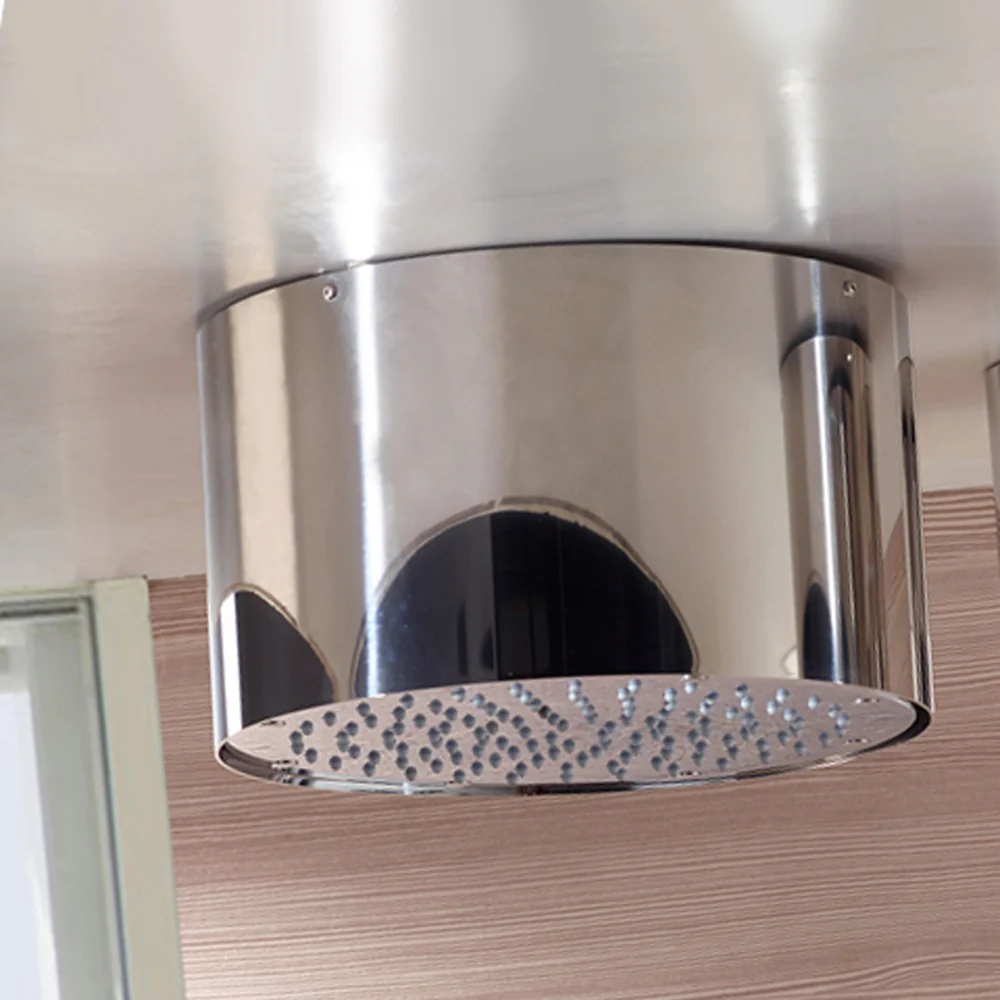 Soffione doccia tondo soffitto Bossini Oki acciaio inox diametro 25 cm