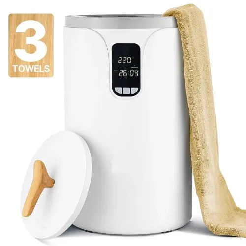 20L Towel Warmer Bucket 24H Delay Timer and Child Lock 3 Voluminoso Bath Towels