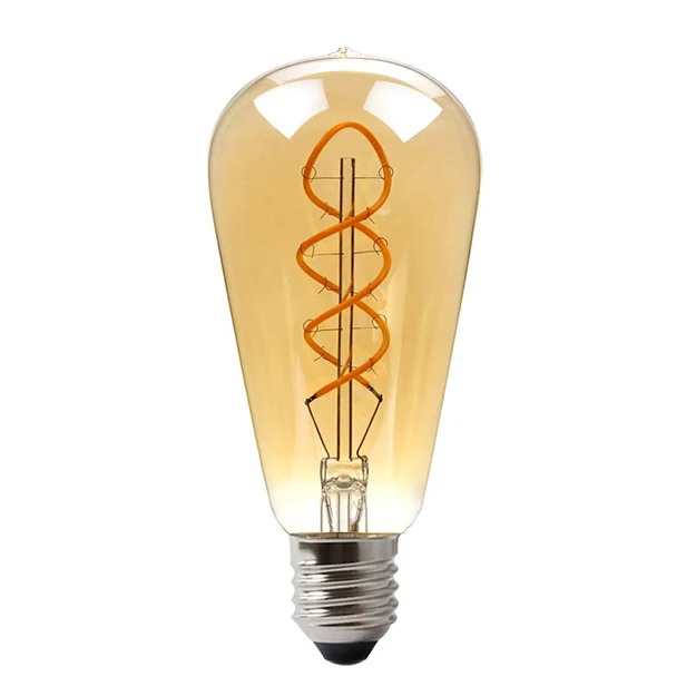 Ampolleta clásico ambar luz cálida LED 4W E27 - TOAM0035