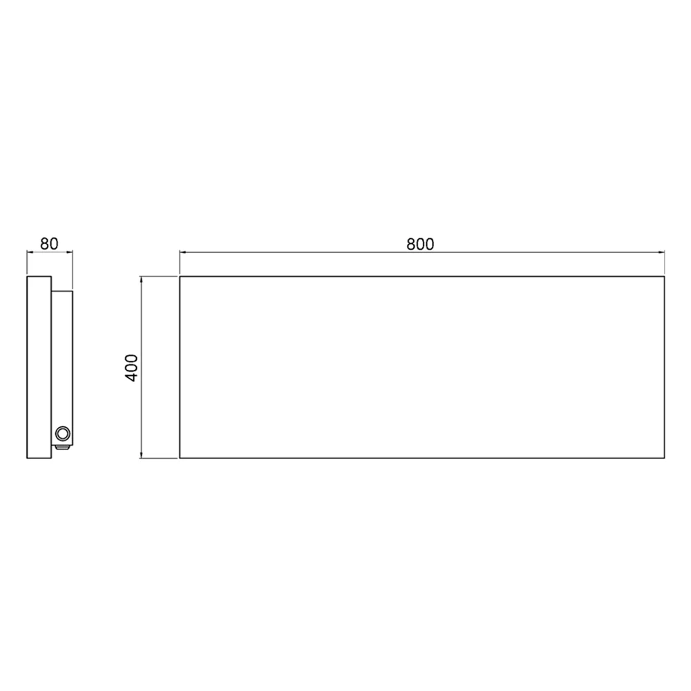 Calentador de toallas eléctrico modelo Xilo horizontal 500 Watt serie madera con porta toallas cm 80x8x40h Hom Acogedor pa...
