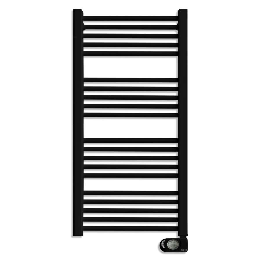Canasta de Baño Radiador Secatoallas ElÉCtrico S/Fluido 750W Noor Negro Mate