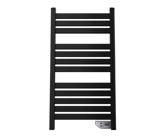 Cecotec Radiador Toallero Eléctrico Bajo Consumo ReadyWarm 9000 Twin Towel Carbón. Calienta Toallas 500W Pantalla LED Temp...
