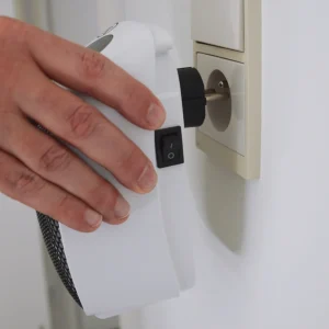 Chauffage céramique Plug- 400W – manejable, thermostat & timer 12H
