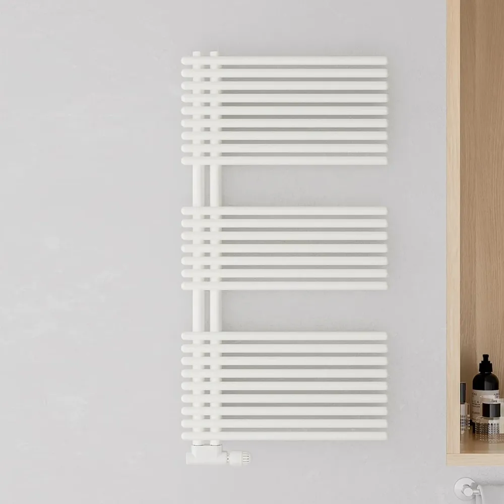Colgador de Toallas Calentador de toallas hidráulico blanco 60x170,8 cm intereje 50 mm 899 vatios Lazzarini Garda