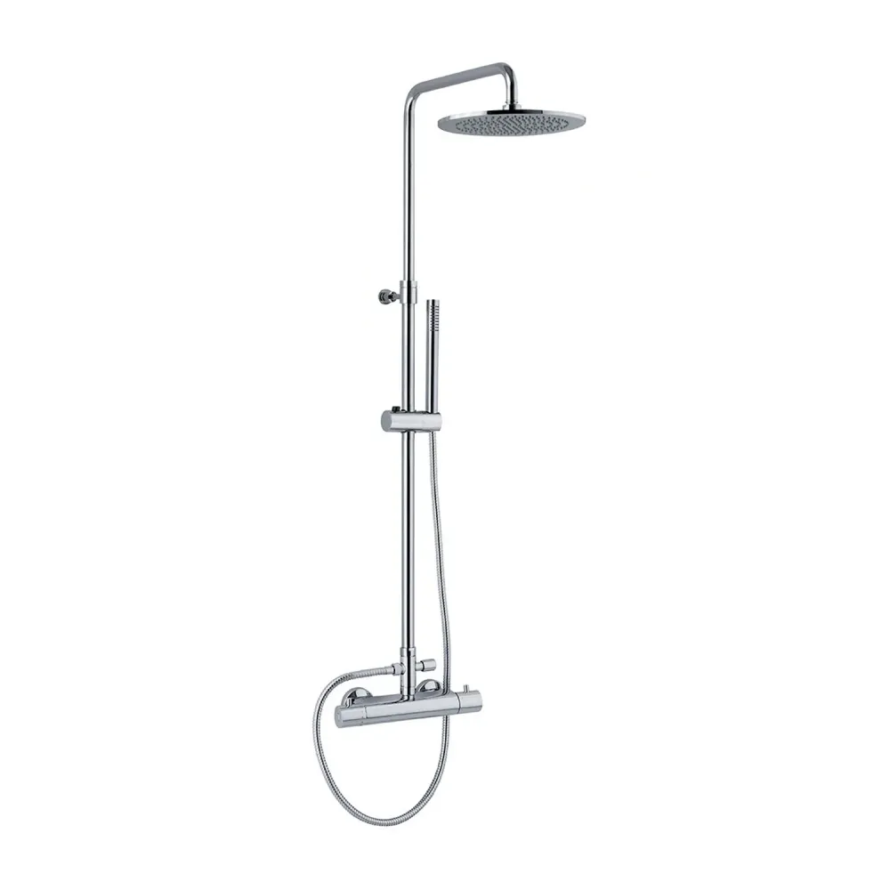 Colonna doccia C40 regolabile con termostatico TM1B e soffione Vienna
