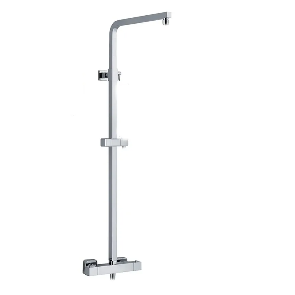 Colonna doccia quadra 25mm con supporto regolabile e termostaticoTM1Q