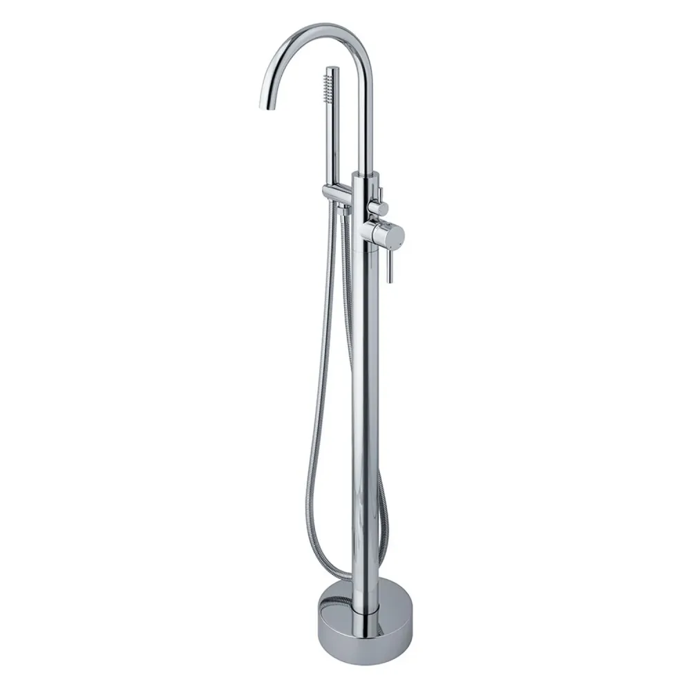 Colonna vasca pavimento ottone con miscelatore doccia STAR